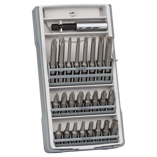 Комплект битове Bosch PH/PZ/TX с магнитен държач  1/4", 25 бр.