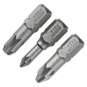 Комплект битове Bosch PZ  1, 2 и 3, 1/4, 25 мм, 3 бр., Extra Hard - product - 062 BSH 952