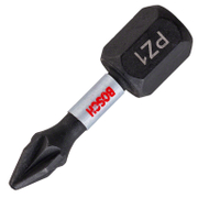 Накрайник бит PZ Bosch Pozidriv ударен, торсионен  PZ 1, 1/4, 25 мм, 2 бр., Impact Control - product - 062 BSH1178