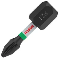 Накрайник бит PZ Bosch Pozidriv ударен, торсионен  PZ 1, 1/4", 25 мм, 2 бр., PRO Pozidriv Impact