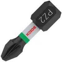 Накрайник бит PZ Bosch Pozidriv ударен, торсионен  PZ 2, 1/4", 25 мм, 2 бр., PRO Pozidriv Impact