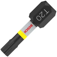 Накрайник бит TX Bosch Torx торсионен, ударен  TX 20, 1/4", 25 мм, 2 бр., PRO Torx Impact