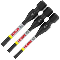 Комплект битове Bosch TX Torx  TX 10/15/20, 1/4", 55 мм, 3 бр., PRO T Impact