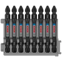 Накрайник бит Bosch двустранен  PH 2, 1/4", 65 мм, 8 бр., PRO Impact