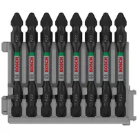 Накрайник бит Bosch двустранен  PZ 2, 1/4", 65 мм, 8 бр., PRO Impact