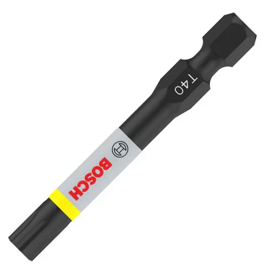 Накрайник бит TX Bosch Torx торсионен, ударен  TX 40, 1/4", 50 мм, 2 бр., PRO Impact T