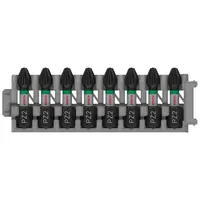 Накрайник бит PZ Bosch Pozidriv кръстат  PZ2, 1/4", 25 мм, 8 бр., PRO PZ Impact