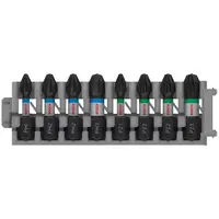Комплект битове Bosch PH/PZ  PH 1/2/3, PZ 1/2/3, 1/4", 25 мм, 8 бр., PRO Impact