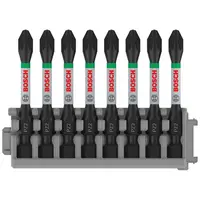 Накрайник бит PZ Bosch Pozidriv кръстат  PZ2, 1/4", 55 мм, 8 бр., PRO PZ Impact