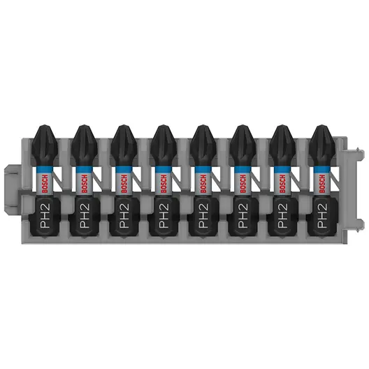 Накрайник бит PH Bosch Philips кръстат  PH2, 1/4", 25 мм, 8 бр., PRO PH Impact