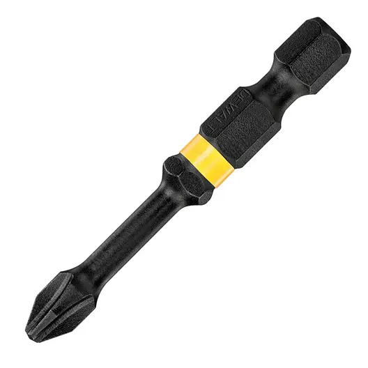 Накрайник бит PH DeWALT Philips ударен, торсионен  PH 2, 1/4", 57 мм, 2 бр., Extreme FlexTorq