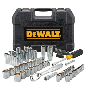 Гедоре комплект DeWALT вложки с тресчотка и накрайници  84 бр., 1/4" - 3/8", DWMT81531-1