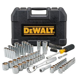 Гедоре комплект DeWALT вложки с тресчотка и накрайници 84 бр., 1/4" - 3/8", DWMT81531-1