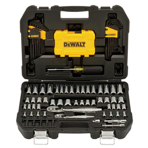 Гедоре комплект DeWALT вложки с ръчни инструменти 108 бр., 1/4" - 3/8", DWMT73801-1