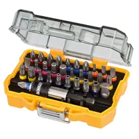 Комплект битове DeWALT PH/PZ/SB/TX/SW с магнитен държач  1/4", 32 бр., DT7969
