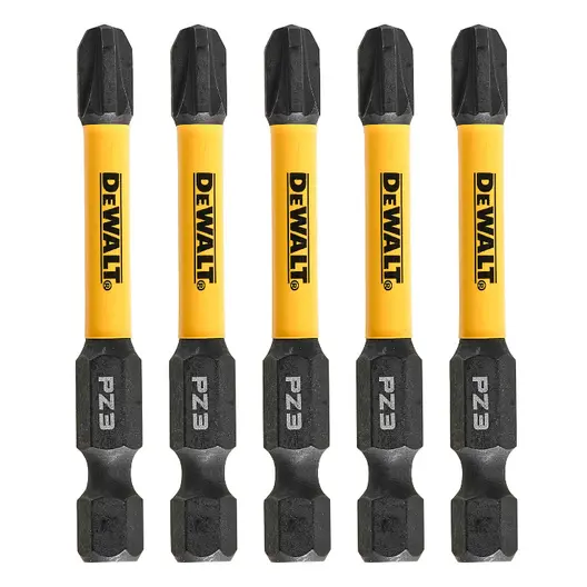 Комплект битове DeWALT PZ  3, 1/4", 57 мм, 5 бр., Extreme FlexTorq
