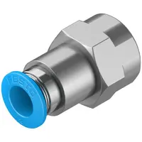 Съединител пневматичен Festo Push In шлаух - резба  1/4", шлаух 8 мм, QSF-1/4-8-B