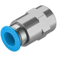 Съединител пневматичен Festo Push In шлаух - резба  1/4", шлаух 10 мм, QSF-1/4-10-B