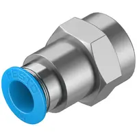 Съединител пневматичен Festo Push In шлаух - резба  3/8", шлаух 10 мм, QSF-3/8-10-B