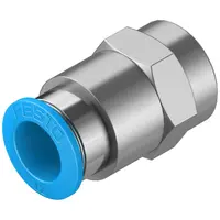 Съединител пневматичен Festo Push In шлаух - резба  3/8", шлаух 12 мм, QSF-3/8-12-B