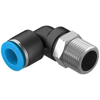 Коляно пневматично Festo Push In шлаух - резба  3/8", шлаух 10 мм, QSL-3/8-10