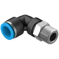 Коляно пневматично Festo Push In шлаух - резба  1/2", шлаух 16 мм, QSL-1/2-16
