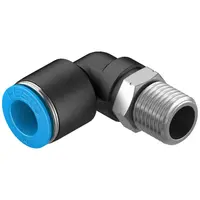 Коляно пневматично Festo Push In шлаух - резба  1/4", шлаух 10 мм, QSL-1/4-10