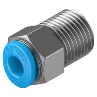 Съединител пневматичен Festo Push In шлаух - резба мини 1/8", шлаух 4 мм, QSM-1/8-4