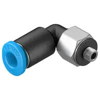 Коляно пневматично Festo Push In шлаух - резба мини  М3, шлаух 4 мм, QSML-M3-4