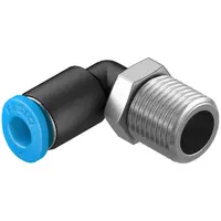 Коляно пневматично Festo Push In шлаух - резба мини  1/8", шлаух 4 мм, QSML-1/8-4