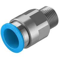 Съединител пневматичен Festo Push In шлаух - резба  3/8", шлаух 16 мм, QS-3/8-16
