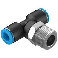 Тройник пневматичен Festo Push In шлаух - шлаух - Мрезба QST  1/2", шлаух 10 мм, QST-1/2-10