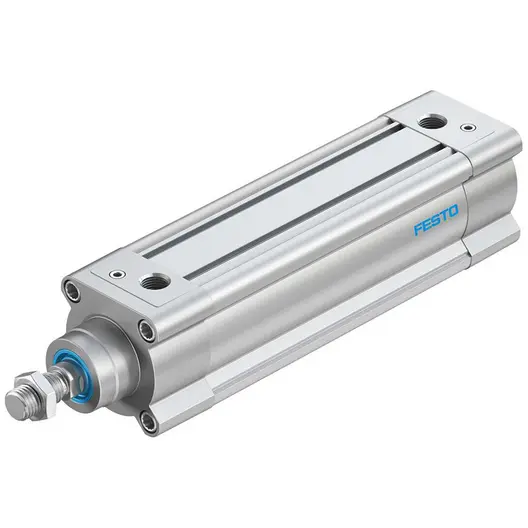 Цилиндър Festo за пневматични задвижки  двойнодействащ, ф 63х160 мм, 1870 N, DSBC-63-160-PPVA-N3