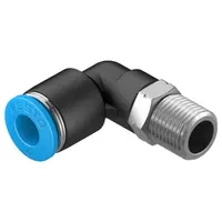 Коляно пневматично Festo Push In шлаух - резба  1/8", шлаух 6 мм, QSL-1/8-6
