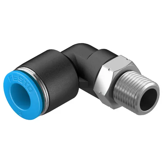 Коляно пневматично Festo Push In шлаух - резба  1/8", шлаух 8 мм, QSL-1/8-8