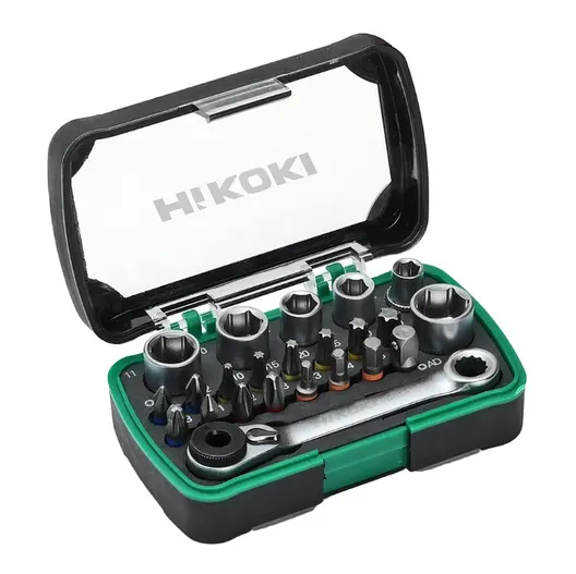 Гедоре комплект HiKOKI - Hitachi вложки с тресчотка  24 бр., 1/4"