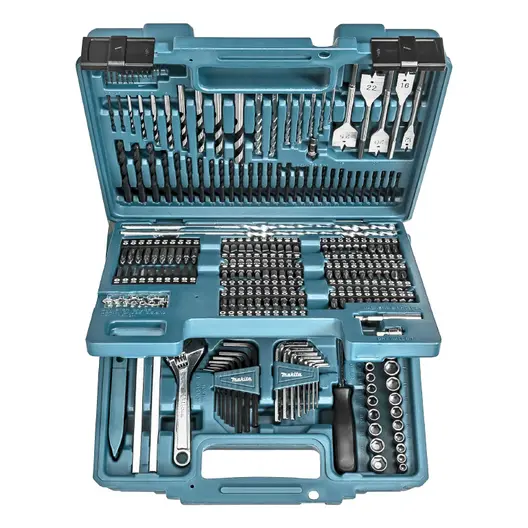 Гедоре комплект Makita вложки с ръчни инструменти  256 бр., 1/4", E-11689