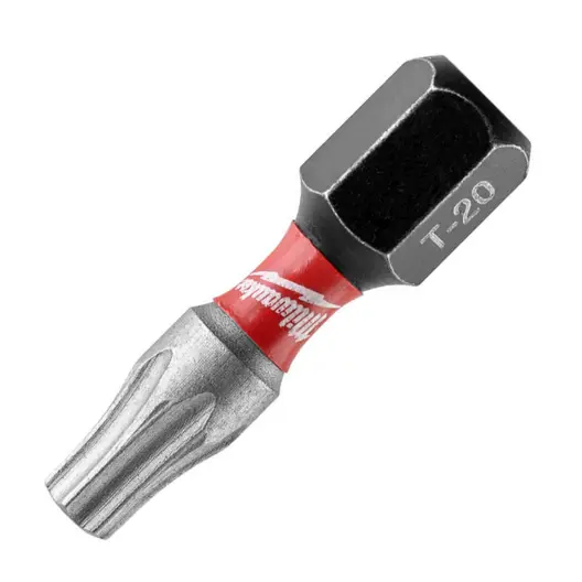 Накрайник бит TX Milwaukee Torx торсионен  TX 20, 1/4", 25 мм, Shockwave Impact Duty