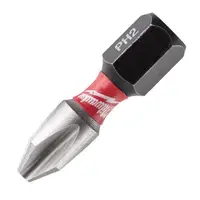 Накрайник бит PH Milwaukee Philips кръстат  PH 2, 1/4", 25 мм, Shockwave Impact Duty