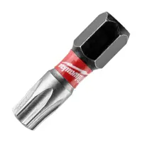 Накрайник бит TX Milwaukee Torx торсионен  TX 30, 1/4", 25 мм, Shockwave Impact Duty