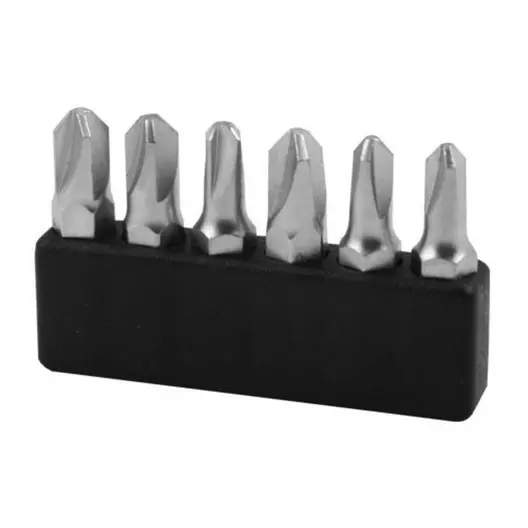 Комплект битове Narex Bystrice PH/PZ/SB/TX/SW/SP/RB/TS/TW с магнитен държач  1/4", 6 бр., 8572
