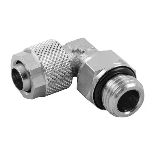 Коляно пневматично Aignep маркуч - резба  1/4" x 10/8 мм, 1115