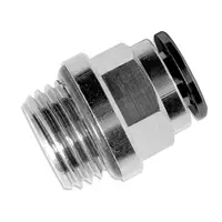 Съединител пневматичен GAV Push In шлаух - резба  1/4", шлаух 8 мм, RR6032/8