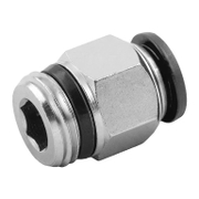 Съединител Aignep Push In шлаух - резба  1/4, шлаух 5 мм, 55000 - product - 062 PNT 681