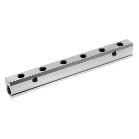 Пневматичен разпределителен колектор Aignep  с 4 извода 1/2" х 3/8", 6047