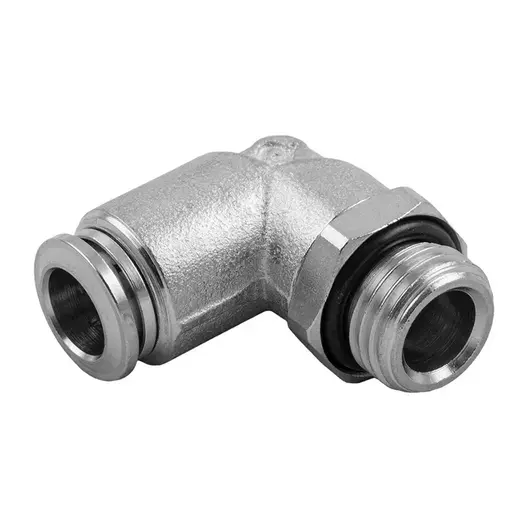 Коляно пневматично Aignep Push In шлаух - резба  1/4", шлаух 10 мм, 57116