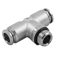 Тройник пневматичен Aignep Push In шлаух - шлаух - Мрезба  1/4", шлаух 6 мм, 57216