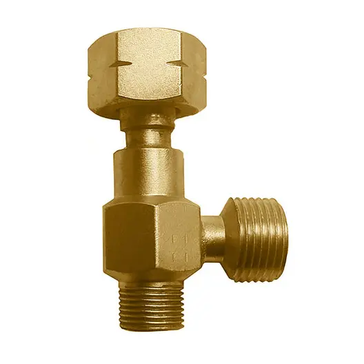 Преход Master ъглов за газови бутилки с външна резба  1/2", лява