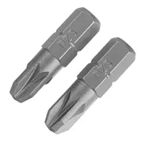 Накрайник бит PZ Stanley Pozidriv кръстат  PZ 3, 1/4", 25 мм, 2 бр., STA61042
