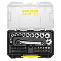 Гедоре комплект Stanley Fatmax вложки с тресчотка и накрайници  37 бр., 5-14 мм х 1/4", FMMT19101-0